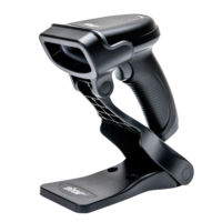 Star barcode scanner, 1D, black